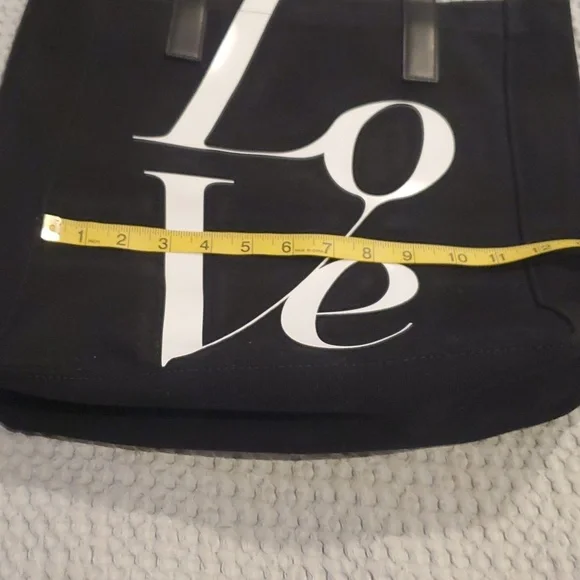 Michael Kors Watch Hunger Stop LOVE Tote bag Canvas black - Picture 7 of 15